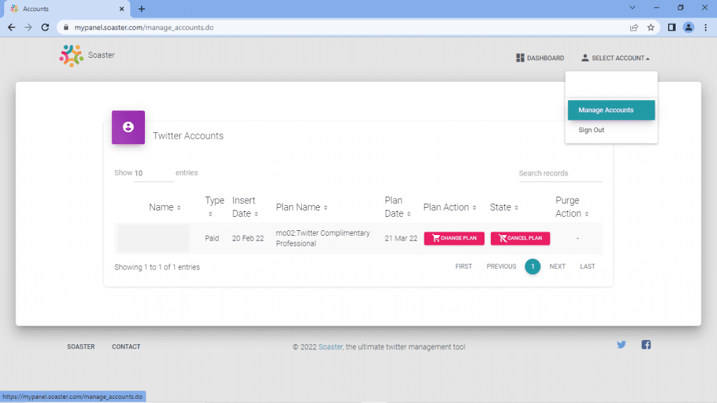 Manage Multiple Twitter Accounts and Change Plans