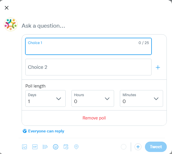 A relevant poll gets more impressions