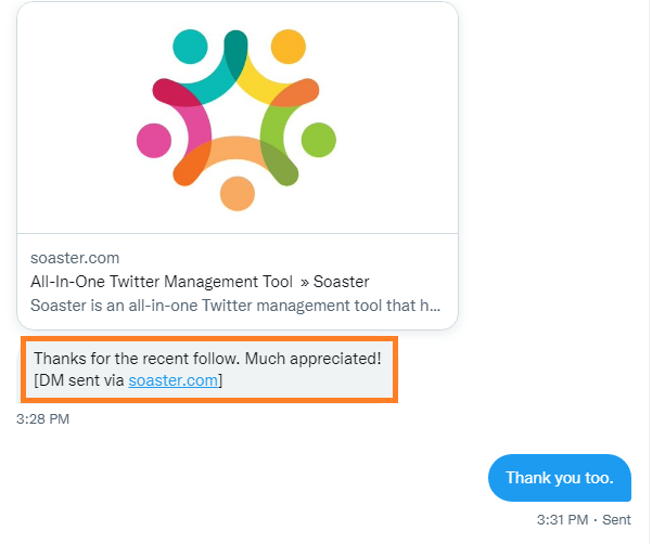 Free auto-dm on twitter