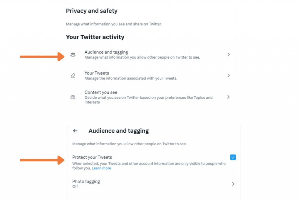 Make your twitter account private to hide your likes